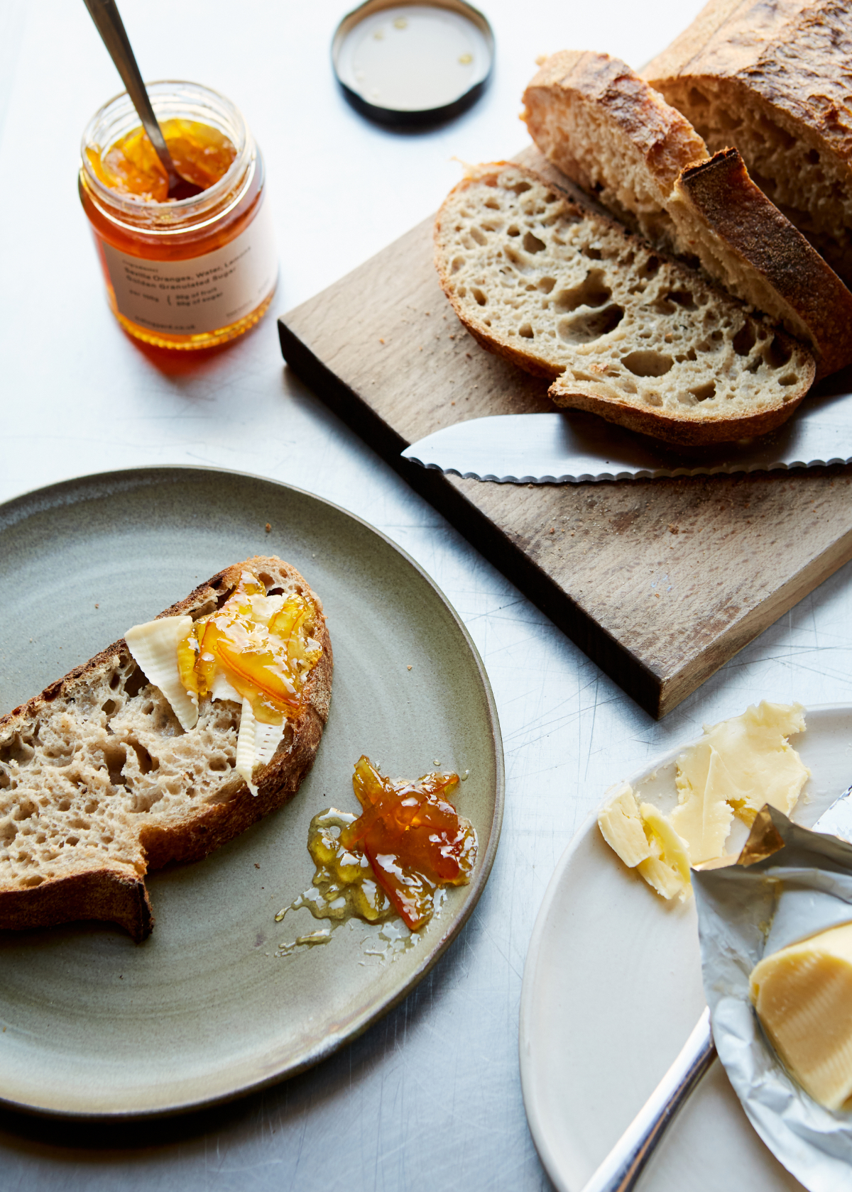 Bread, butter and marmalade